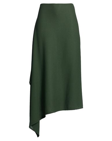 Falda midi Mujer Verde oscuro 1 Mujer
