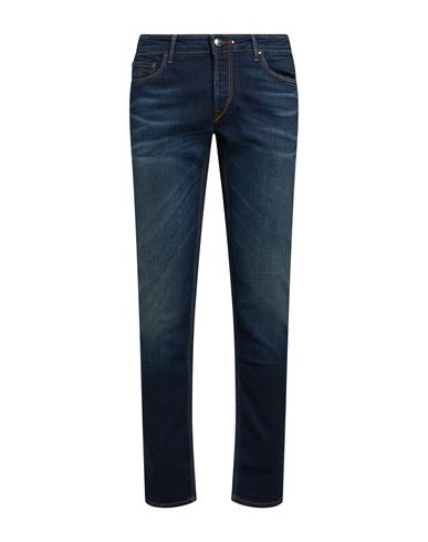 Hand Picked Man Jeans Blue Size 31 Cotton, Elastomultiester, Elastane