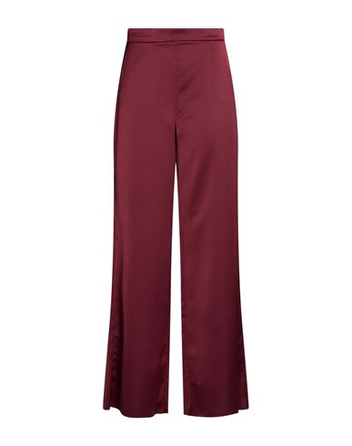 Emme By Marella Woman Pants Burgundy Size 6 Polyester