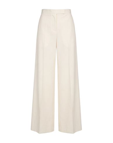 Max Mara Woman Pants Ivory Size 6 Cotton, Elastane In White
