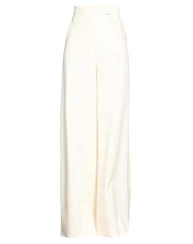 Max Mara Woman Pants Cream Size 6 Cotton, Elastane In White