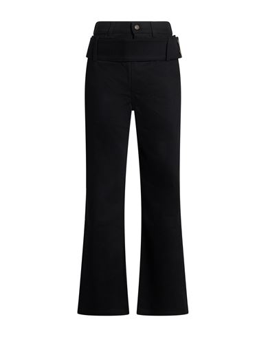 Courrèges Woman Pants Black Size 28 Cotton, Elastane