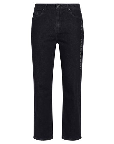 Karl Lagerfeld Woman Jeans Black Size 30 Cotton, Elastane