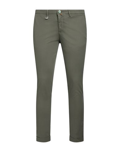 Barbati Man Pants Military Green Size 32 Cotton, Elastane