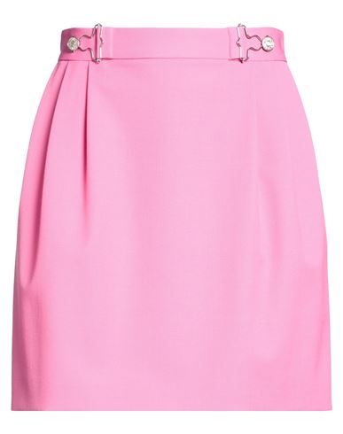 Moschino Jeans Woman Mini Skirt Pink Size 4 Polyester, Virgin Wool, Elastane