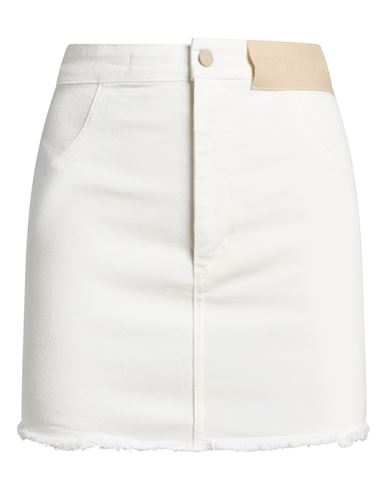 The Mannei Woman Denim Skirt Off White Size 2 Cotton