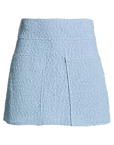 Iro Woman Mini Skirt Slate Blue Size 6 Cotton, Polyamide