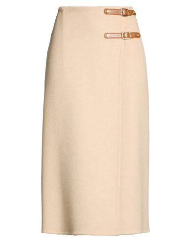 Midi-Rock Damen Beige 34,36,38 Damen