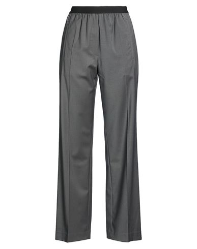 Tela Woman Pants Grey Size 6 Polyester, Virgin Wool, Elastane In Gray