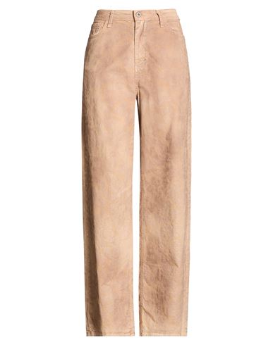 Please Woman Pants Light Brown Size S Cotton, Elastane