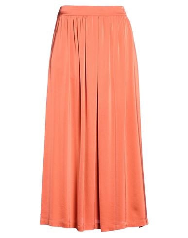 Momoní Woman Maxi Skirt Rust Size 10 Silk In Red