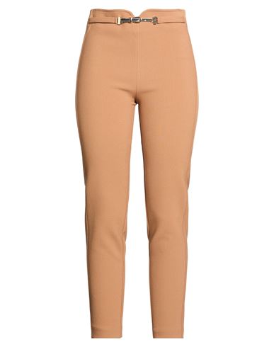 Simona Corsellini Woman Pants Camel Size 6 Polyester, Viscose, Cotton, Elastane In Brown