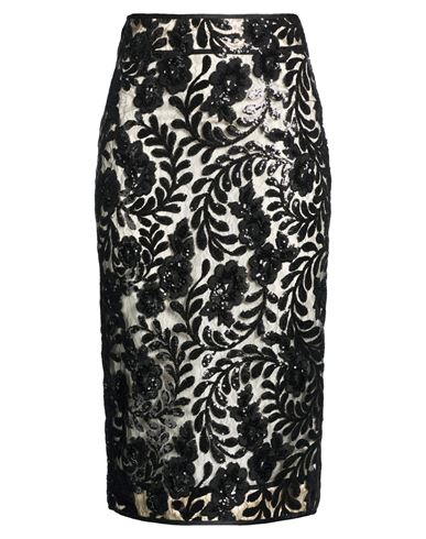 Antonio Marras Woman Midi Skirt Black Size 6 Polyester, Acetate