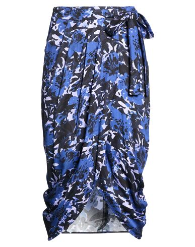 Gaelle Paris Gaëlle Paris Woman Midi Skirt Blue Size 4 Viscose