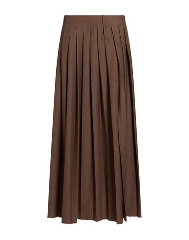 Jucca Woman Midi Skirt Military Green Size 6 Viscose