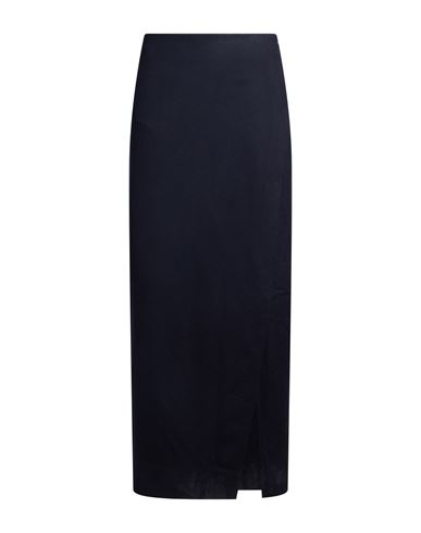 Max Mara Studio Woman Maxi Skirt Midnight Blue Size 2 Virgin Wool