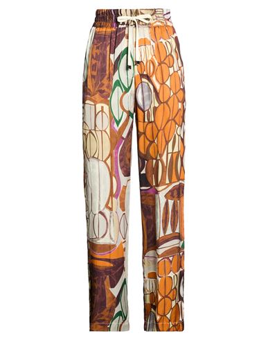 Brian Dales Woman Pants Brown Size 4 Viscose In Multi