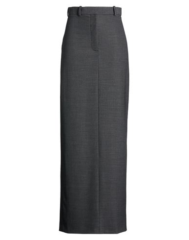 Acne Studios Woman Maxi Skirt Charcoal Size 6 Wool, Elastane In Gray