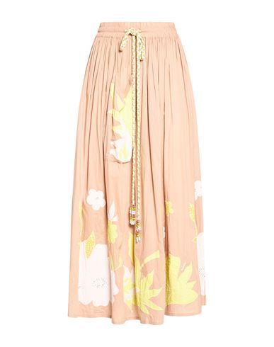 Connor & Blake Woman Maxi Skirt Sand Size L Cotton In Neutral