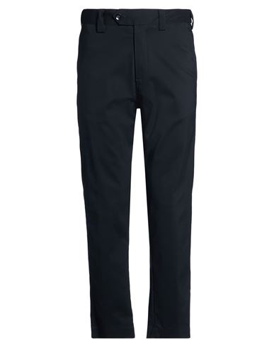 Officina 36 Man Pants Midnight Blue Size 36 Cotton, Polyamide, Elastane In Metallic