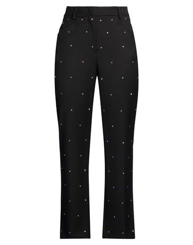 Manuel Ritz Woman Pants Black Size 8 Polyester, Viscose, Elastane