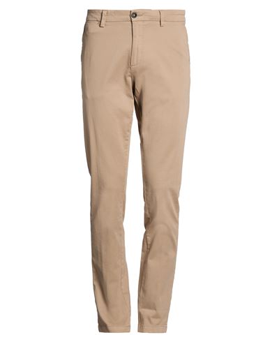 Manuel Ritz Man Pants Sand Size 38 Cotton, Elastane In Pattern