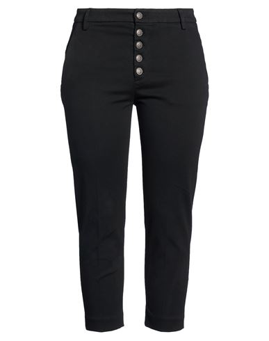 Dondup Woman Pants Black Size 30 Cotton, Elastomultiester, Elastane