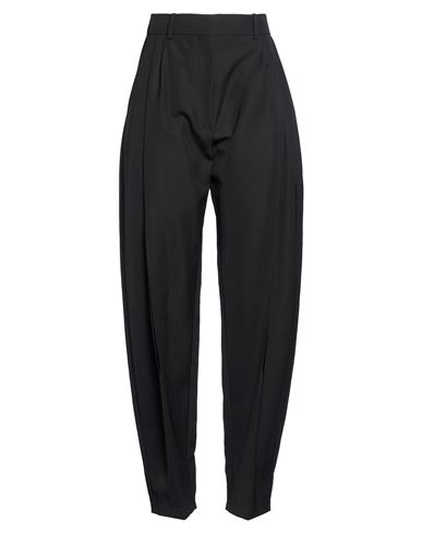 A.w.a.k.e. A. W.a. K.e. Mode Woman Pants Black Size 8 Polyester, Virgin Wool