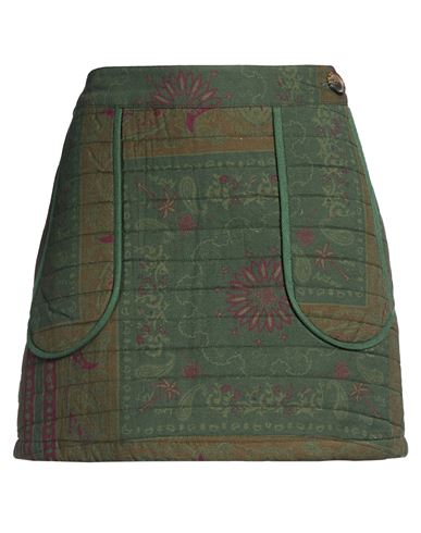 Arizona Love Woman Mini Skirt Military Green Size 3 Cotton