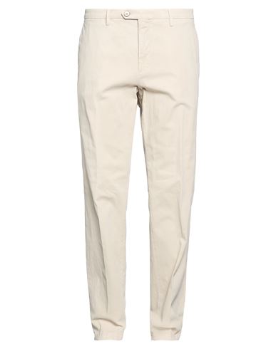 Michael Coal Man Pants Beige Size 46 Cotton, Elastane In Sand
