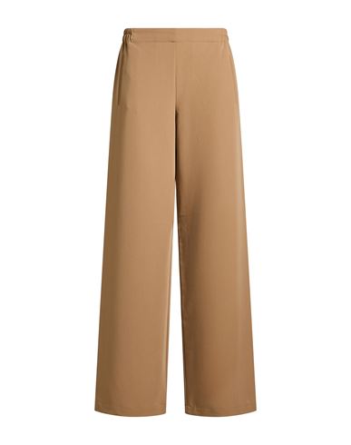 Niū Woman Pants Camel Size L Polyester, Viscose, Elastane In Sand