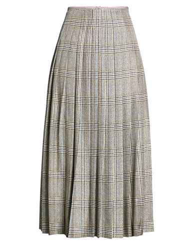 Thom Browne Woman Midi Skirt Grey Size 4 Silk In Gray
