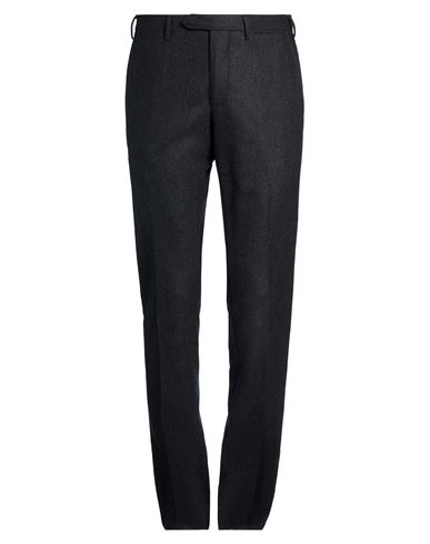 Santaniello Man Pants Charcoal Size 32 Wool In Black