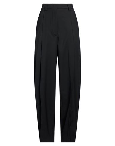 The Latest Woman Pants Black Size 8 Polyester, Virgin Wool, Elastane