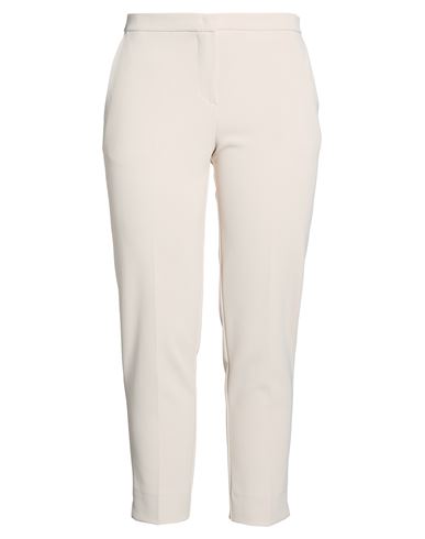 Kaos Woman Pants Cream Size 10 Polyester, Elastane In White
