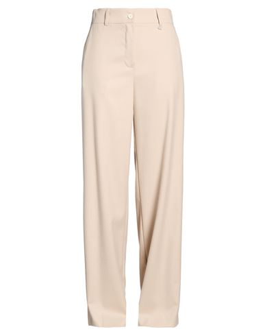 Dixie Woman Pants Beige Size L Polyester, Viscose, Elastane In Sand