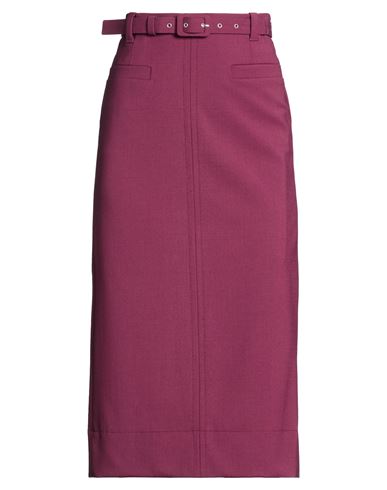 Midi-Rock Damen Pflaume 32,34,36,38 Damen
