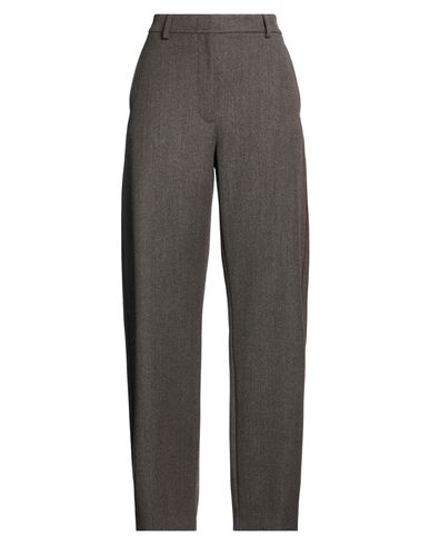 Moschino Jeans Woman Pants Charcoal Size 8 Wool, Polyester In Gray