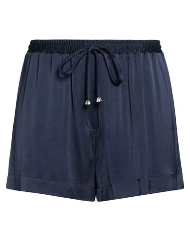 Ottod'ame Woman Shorts & Bermuda Shorts Midnight Blue Size 8 Viscose