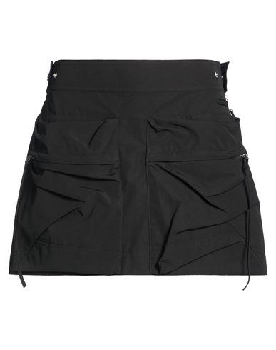 Helmut Lang Woman Mini Skirt Black Size 6 Cotton, Polyester