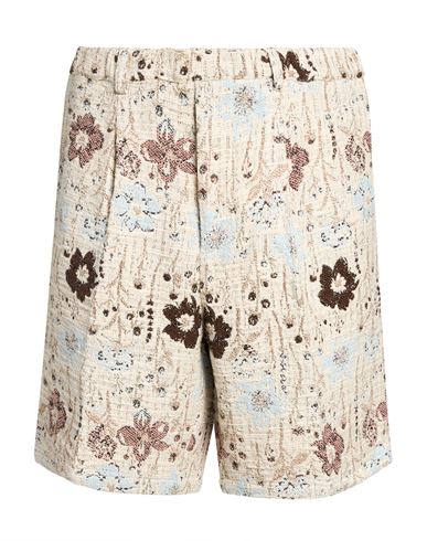 Messagerie Man Shorts & Bermuda Shorts Beige Size 36 Recycled Cotton, Cotton, Polyester