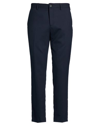 Selected Man Pants Navy Size 38 Recycled Polyester, Wool, Ecovero Viscose, Elastane In Blue