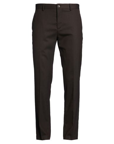 Selected Man Pants Dark Brown Size 36 Recycled Polyester, Wool, Ecovero Viscose, Elastane