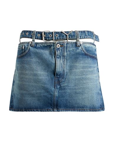 Y/project Woman Denim Skirt Blue Size L Cotton