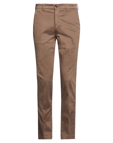 Cruna Man Pants Chocolate Brown Size 38 Cotton, Elastane In Blue