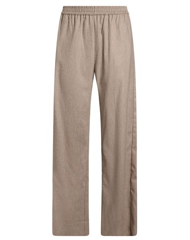 Cruna Woman Pants Taupe Size 10 Viscose, Polyester, Virgin Wool, Elastane In Gray