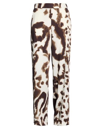 Imperial Woman Pants Cream Size S Polyester, Elastane In White