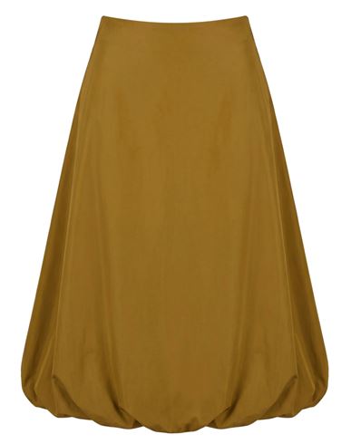 Max Mara Woman Midi Skirt Khaki Size 12 Polyester In Sand