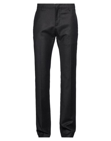 Dondup Man Pants Charcoal Size 30 Virgin Wool, Elastane In Black