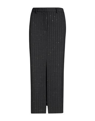 Simona Corsellini Woman Midi Skirt Grey Size 8 Polyester, Virgin Wool, Elastane In Gray